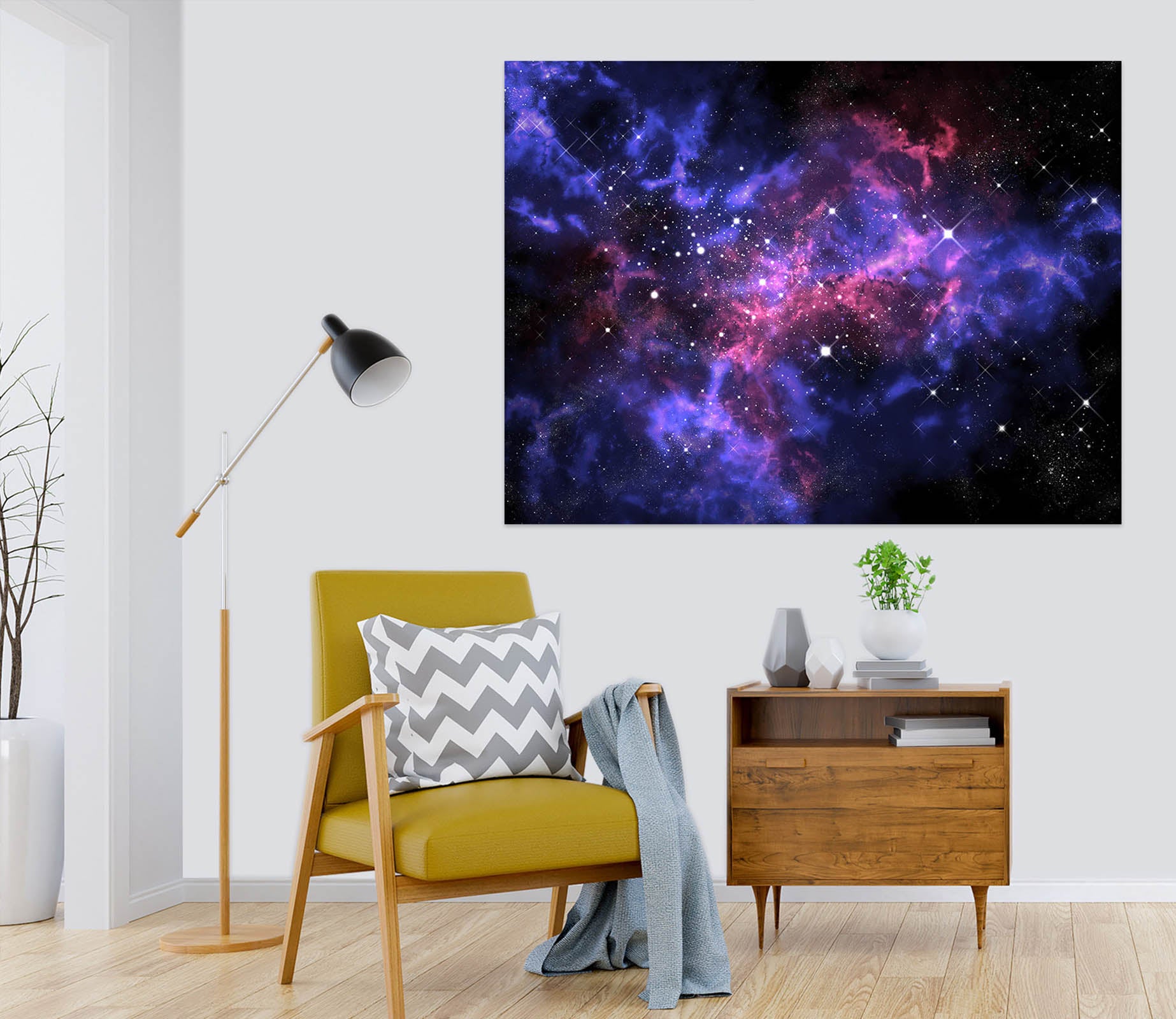 3D Purple Starry Sky 1069 Wall Sticker