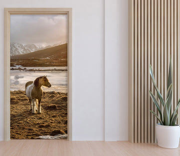 3D Lakeside Horse 11634 Marco Carmassi Door Mural