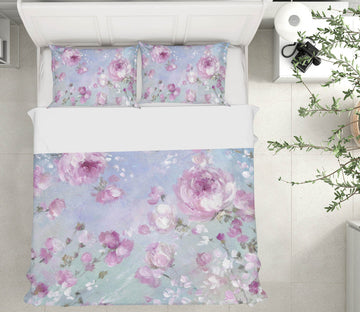 3D Blooming Roses 102 Debi Coules Bedding Bed Pillowcases Quilt