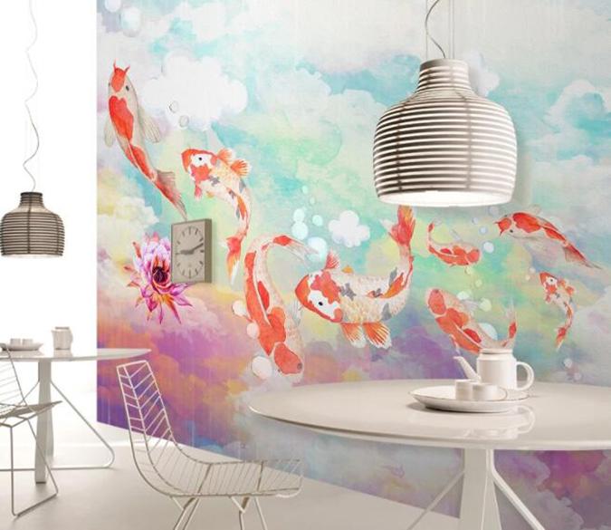 3D Goldfish 415 Wall Murals Wallpaper AJ Wallpaper 2 