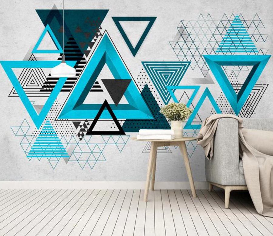 3D Shape Triangle 415 Wall Murals