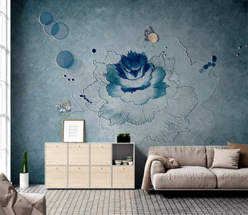 3D Graffiti Lotus WC2423 Wall Murals