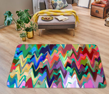 3D Colored Wavy 71028 Shandra Smith Rug Non Slip Rug Mat