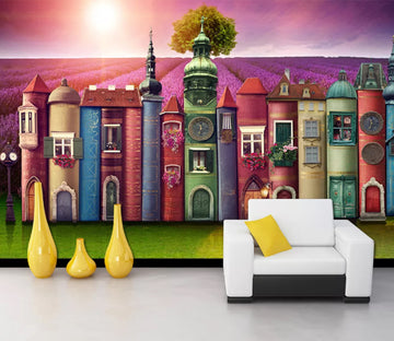 3D Color House WC356 Wall Murals