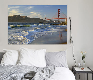 3D Seaside Bridge 009 Kathy Barefield Wall Sticker