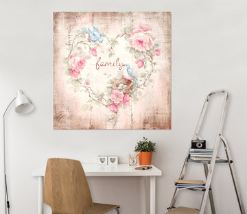 3D Love Flowers 014 Debi Coules Wall Sticker