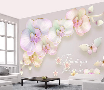 3D Gradient Flower WC523 Wall Murals