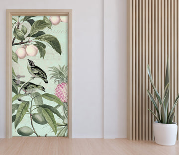 3D Leaves Lemon Pineapple 118130 Andrea Haase Door Mural