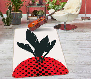 3D Merry Strawberry 1081 Boris Draschoff Rug Non Slip Rug Mat