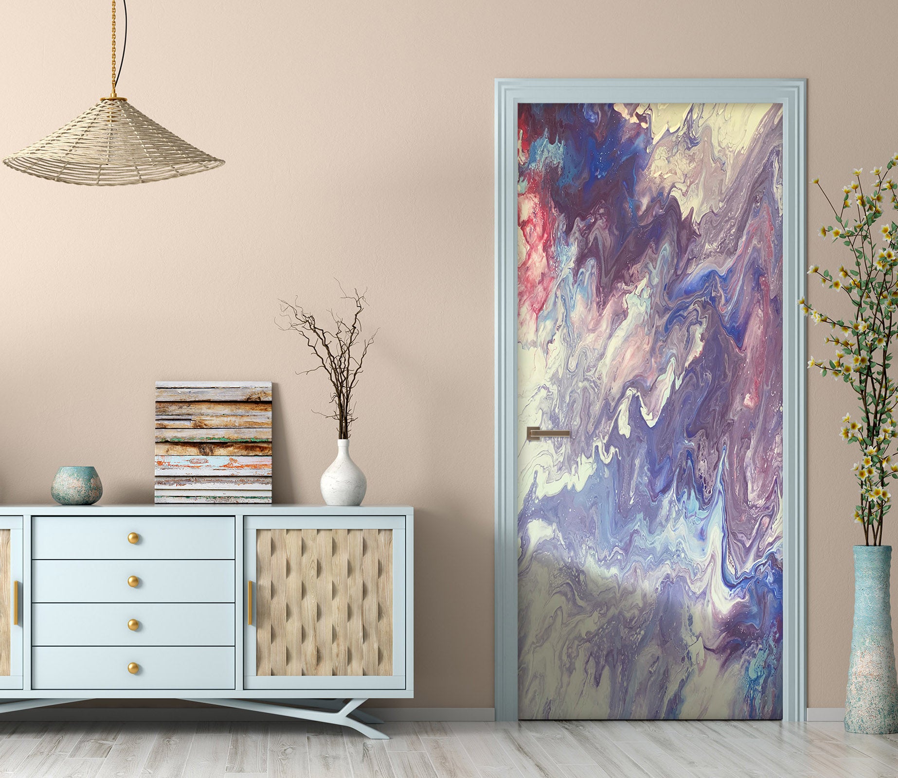 3D Color Paint Texture 9210 Valerie Latrice Door Mural