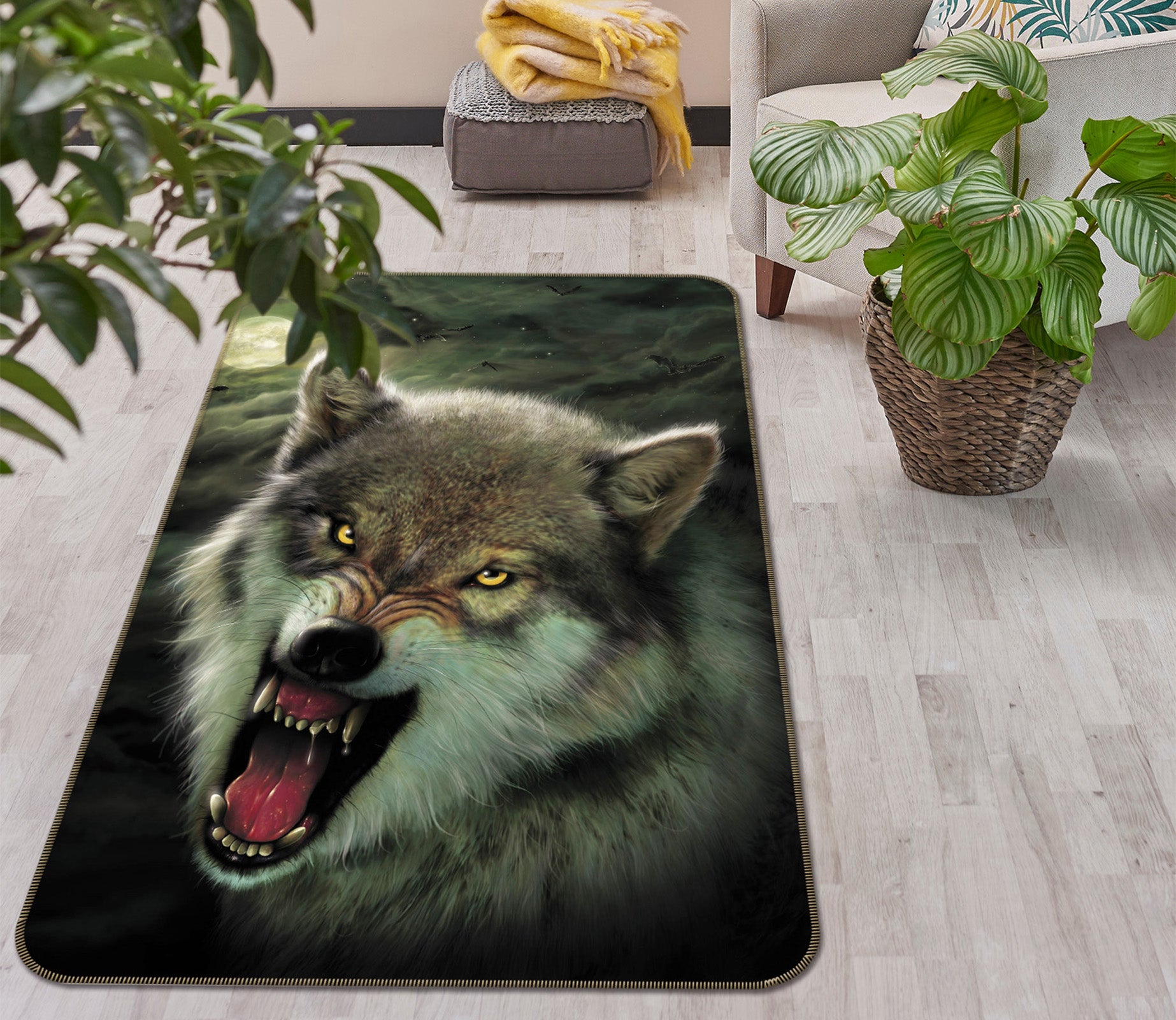 3D Nightbreed 1053 Vincent Hie Rug Non Slip Rug Mat