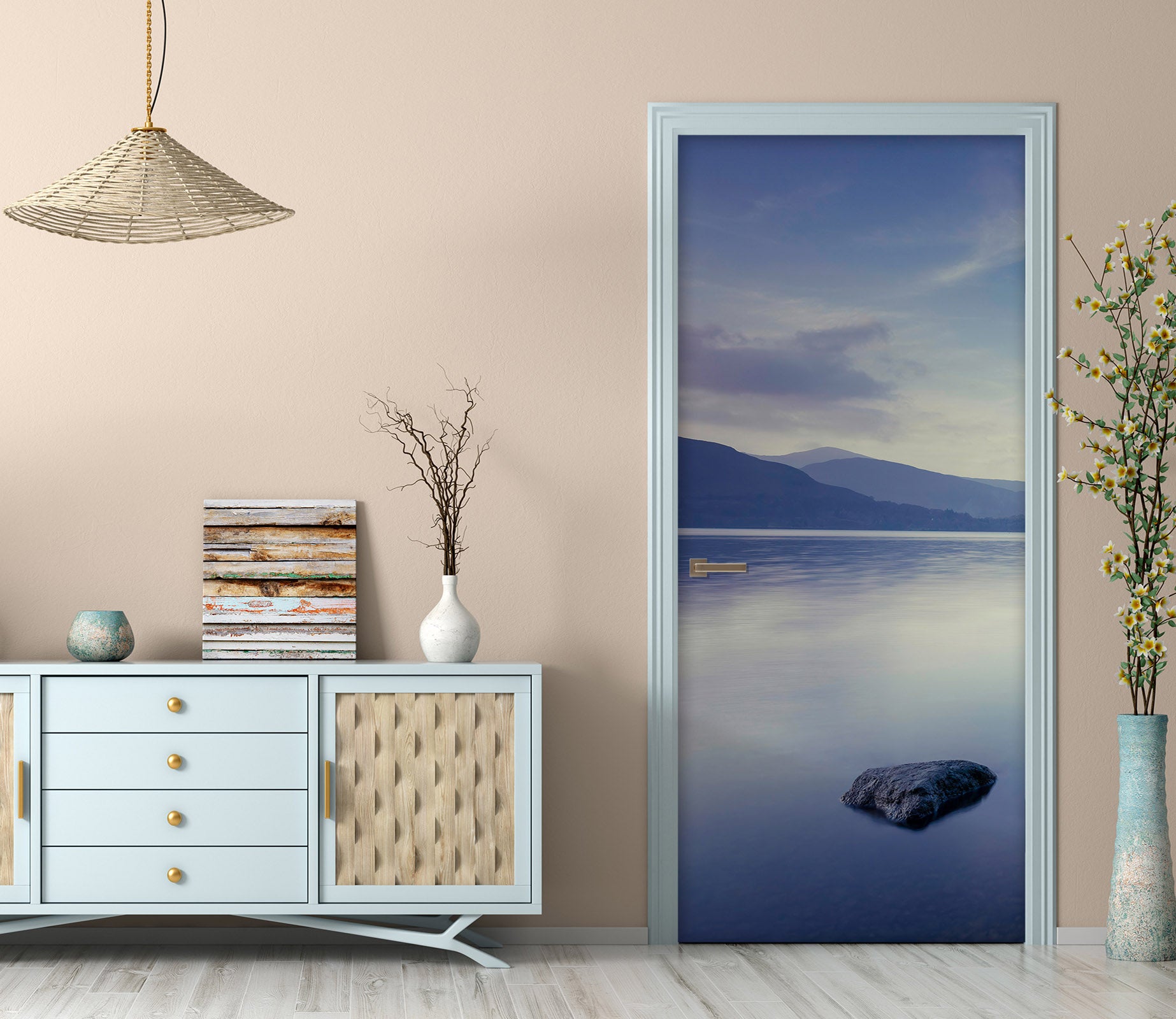 3D Landscape 10675 Assaf Frank Door Mural