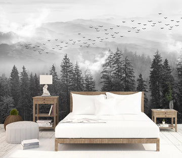 3D Forest Fog WC1635 Wall Murals