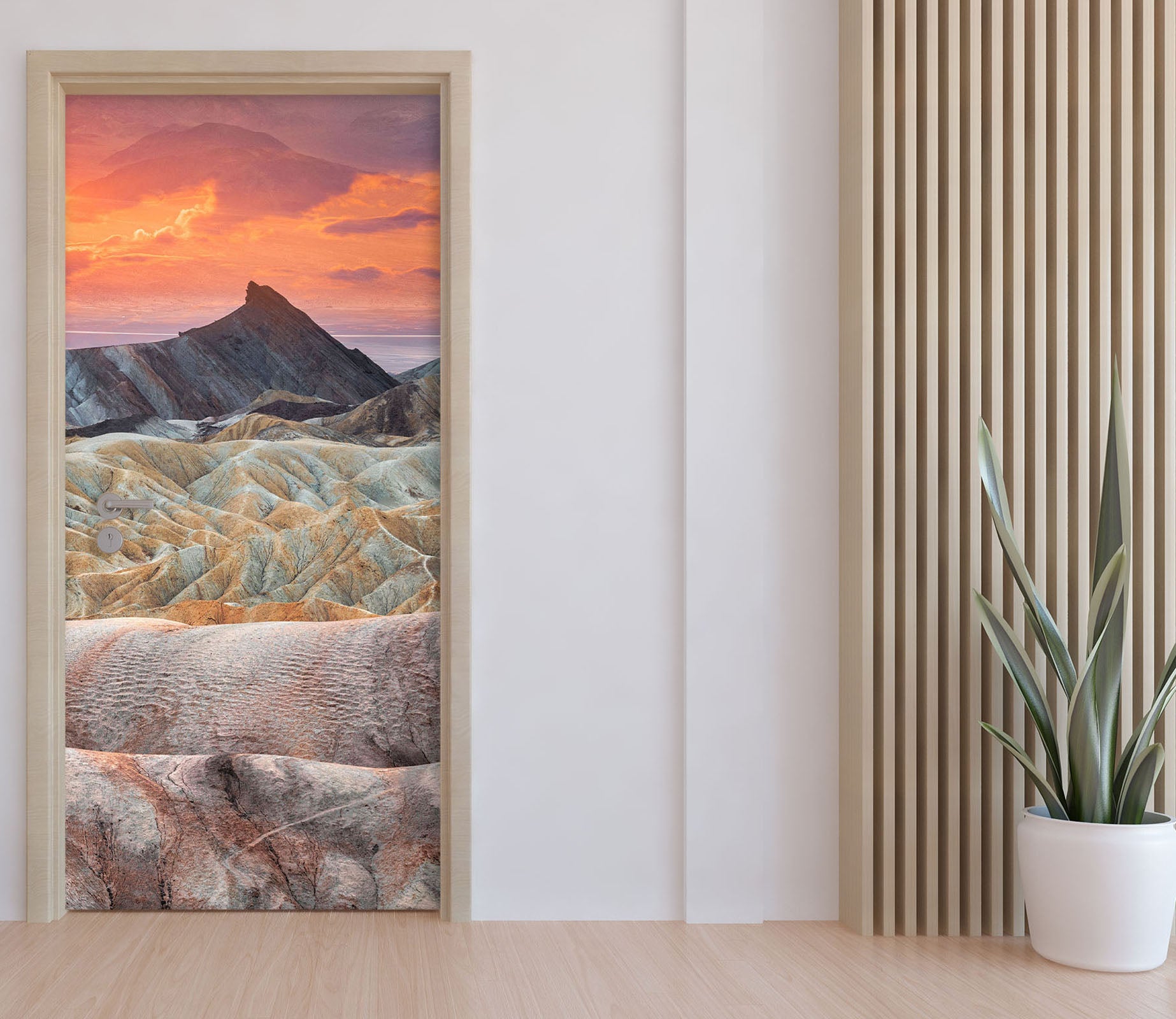 3D Sunset Sky Stone 119144 Marco Carmassi Door Mural