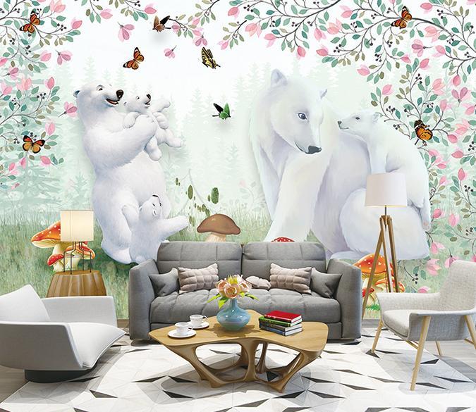 3D Polar Bear 596 Wall Murals Wallpaper AJ Wallpaper 2 