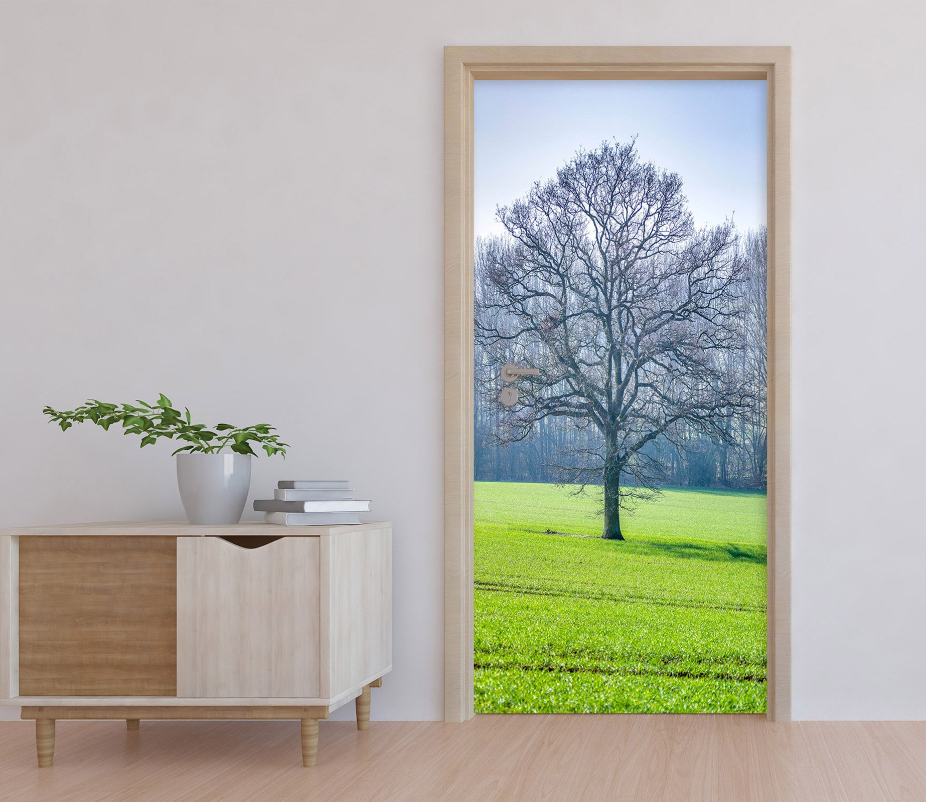 3D Lawn Tree 101213 Assaf Frank Door Mural