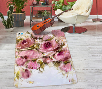 3D Elegant Rose 1180 Skromova Marina Rug Non Slip Rug Mat