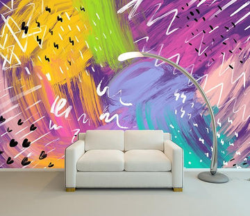 3D Color Graffiti 705 Wall Murals Wallpaper AJ Wallpaper 2 