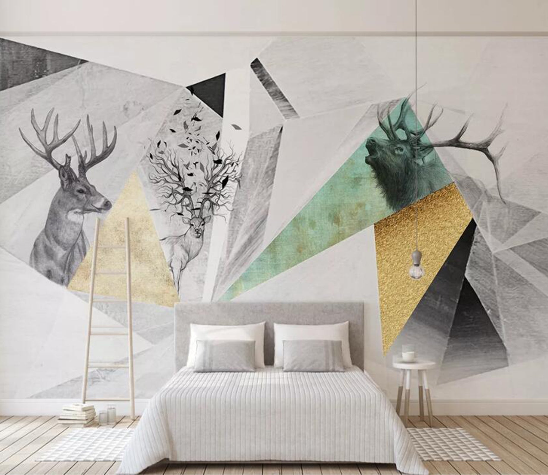 3D Color Geometry WC45 Wall Murals Wallpaper AJ Wallpaper 2 