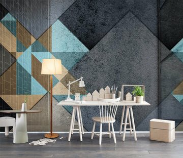 3D Grey Triangle WG020 Wall Murals