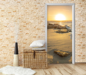 3D Seaside Sun Reef 106118 Assaf Frank Door Mural