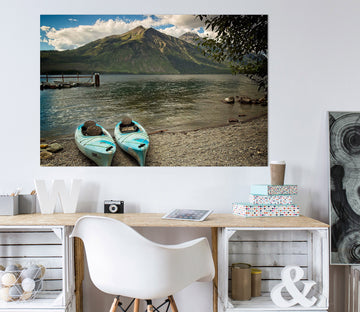 3D Lake Boat 010 Kathy Barefield Wall Sticker