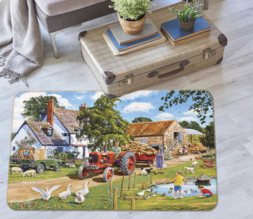 3D Town Scenery 1049 Trevor Mitchell Rug Non Slip Rug Mat