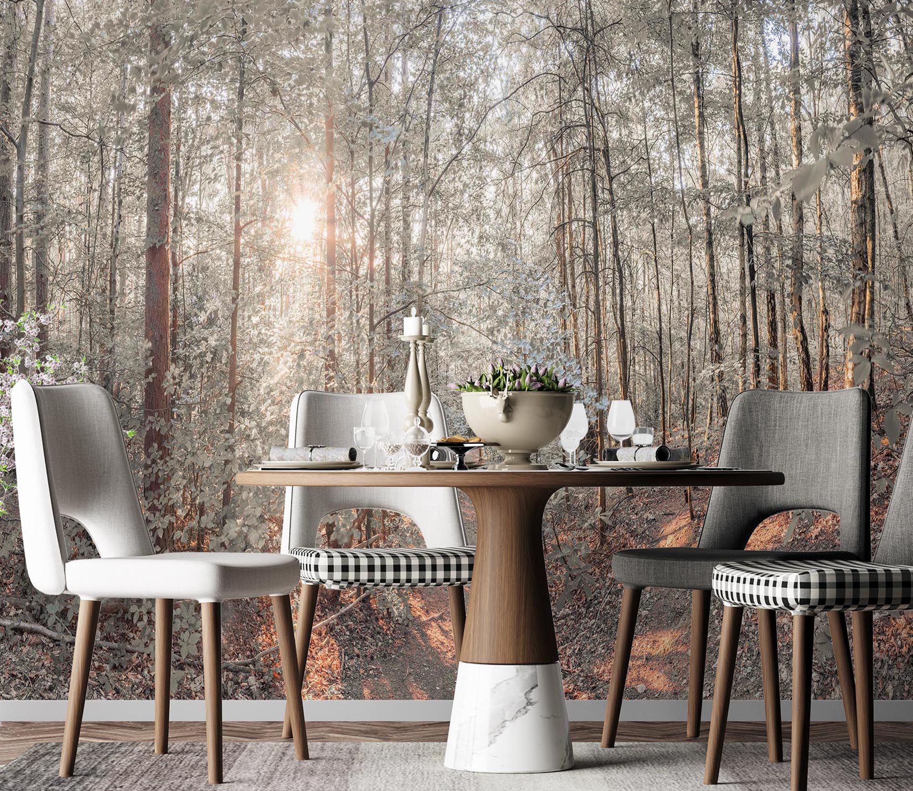 3D Sunshine Forest 6140 Assaf Frank Wall Mural Wall Murals