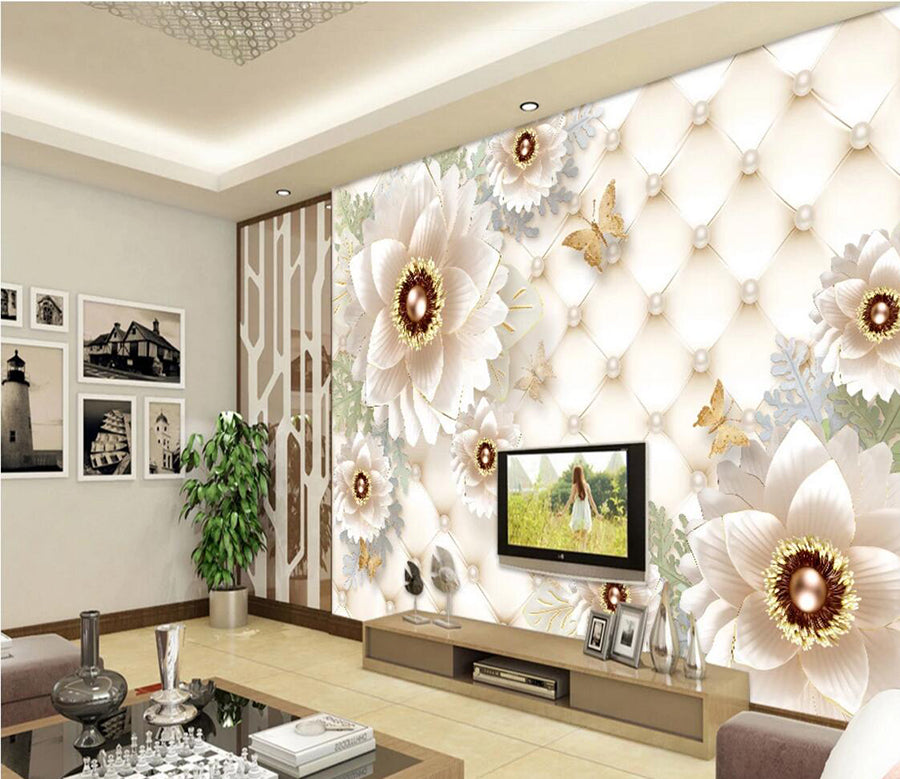 3D Stamen Pearl WC762 Wall Murals