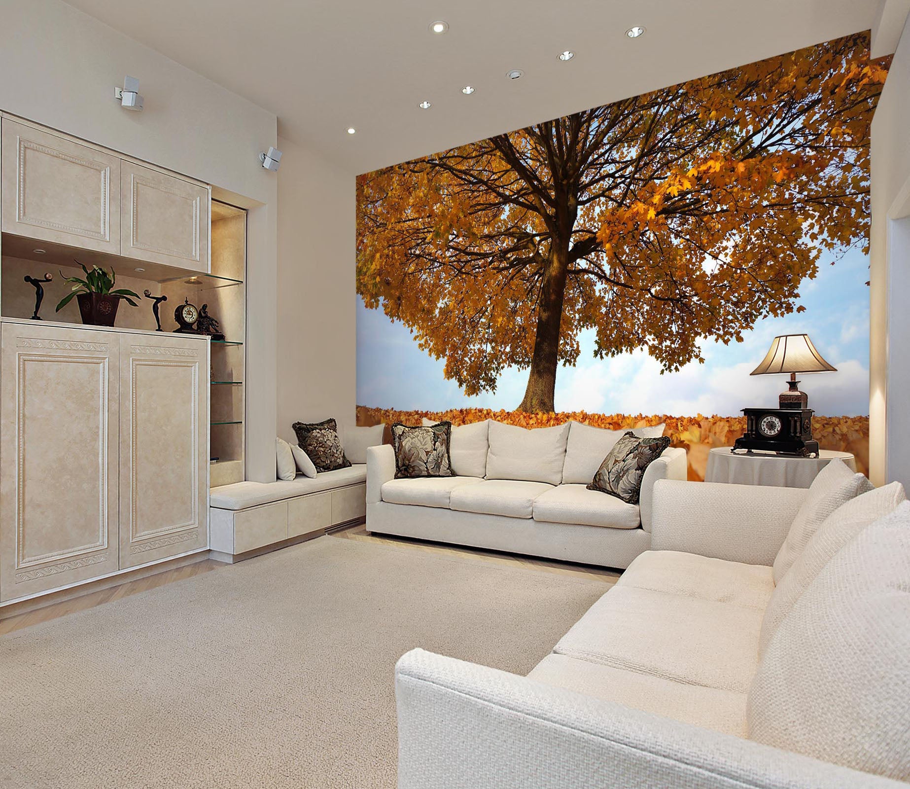 3D Autumn Maple 210 Wall Murals