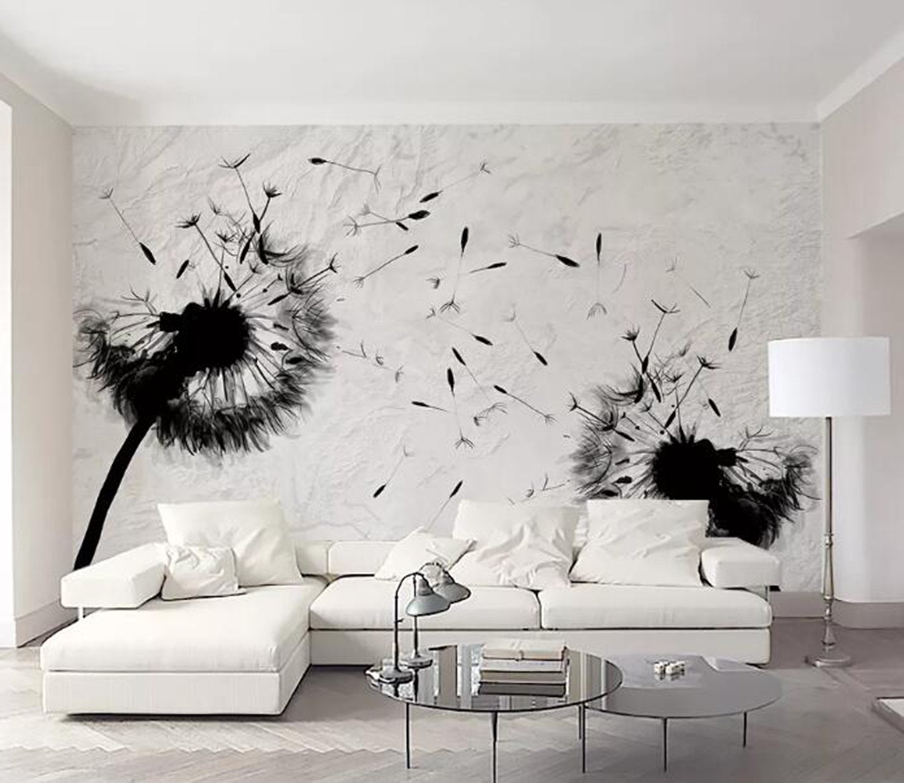 3D Black Dandel WG20 Wall Murals Wallpaper AJ Wallpaper 2 