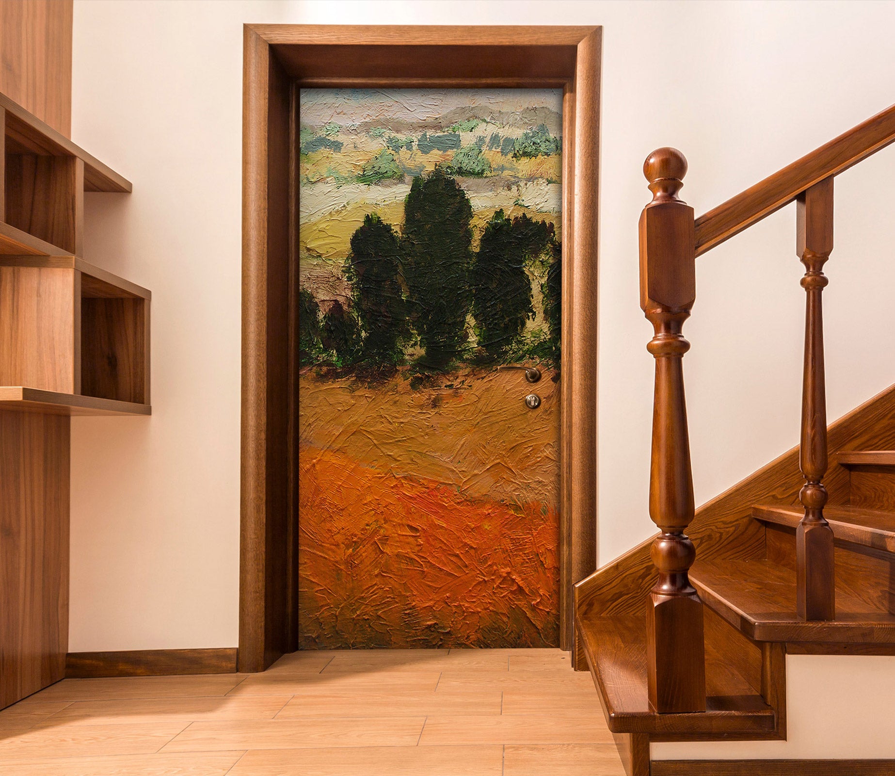 3D Trees Grass Field 10119 Allan P. Friedlander Door Mural