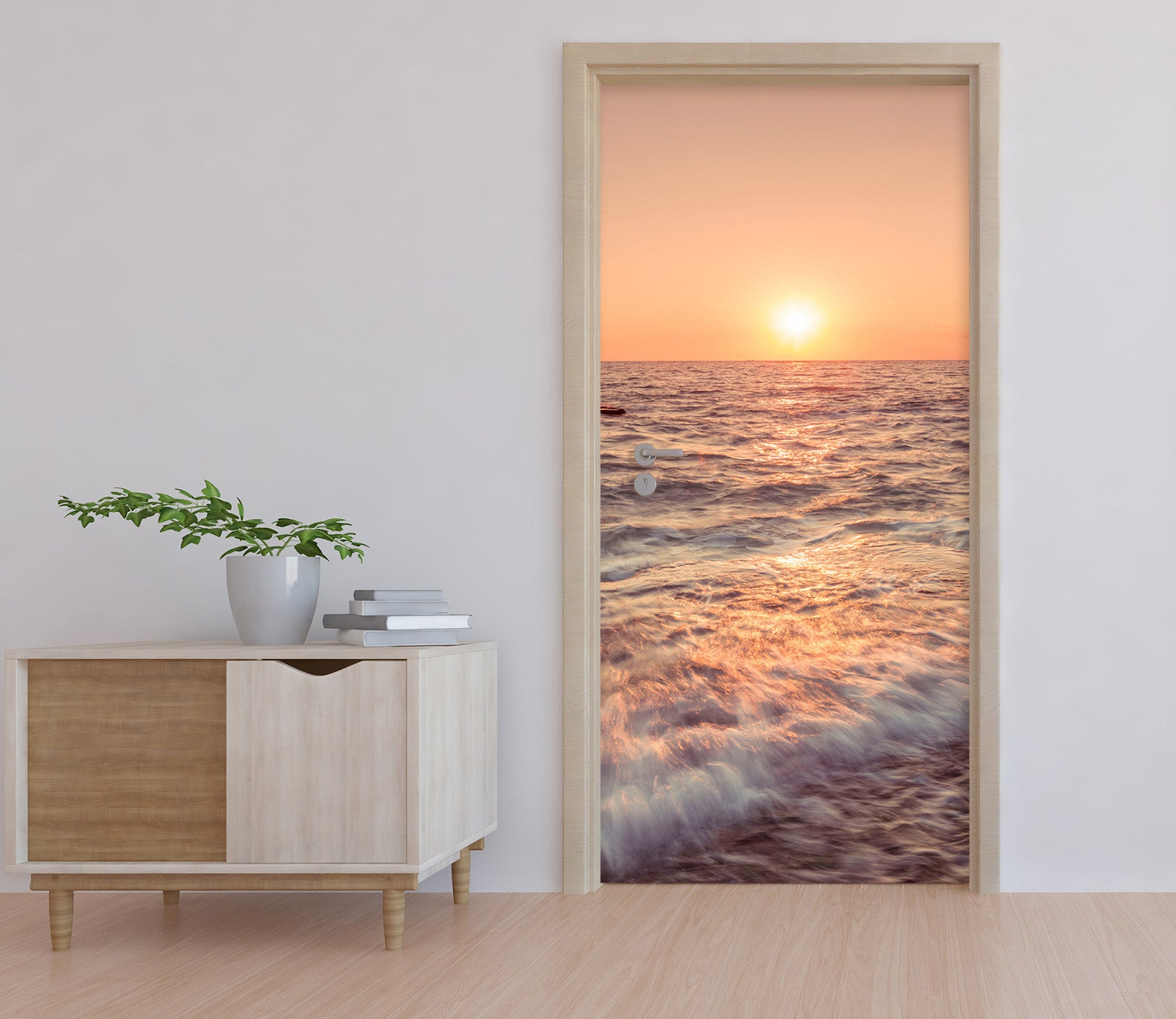 3D Sun Waves 101202 Assaf Frank Door Mural