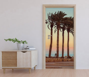 3D Coconut Tree 10686 Assaf Frank Door Mural