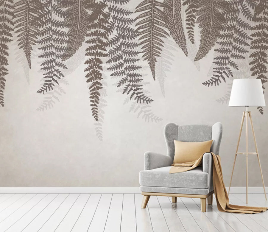 3D Gray Grass WC1947 Wall Murals