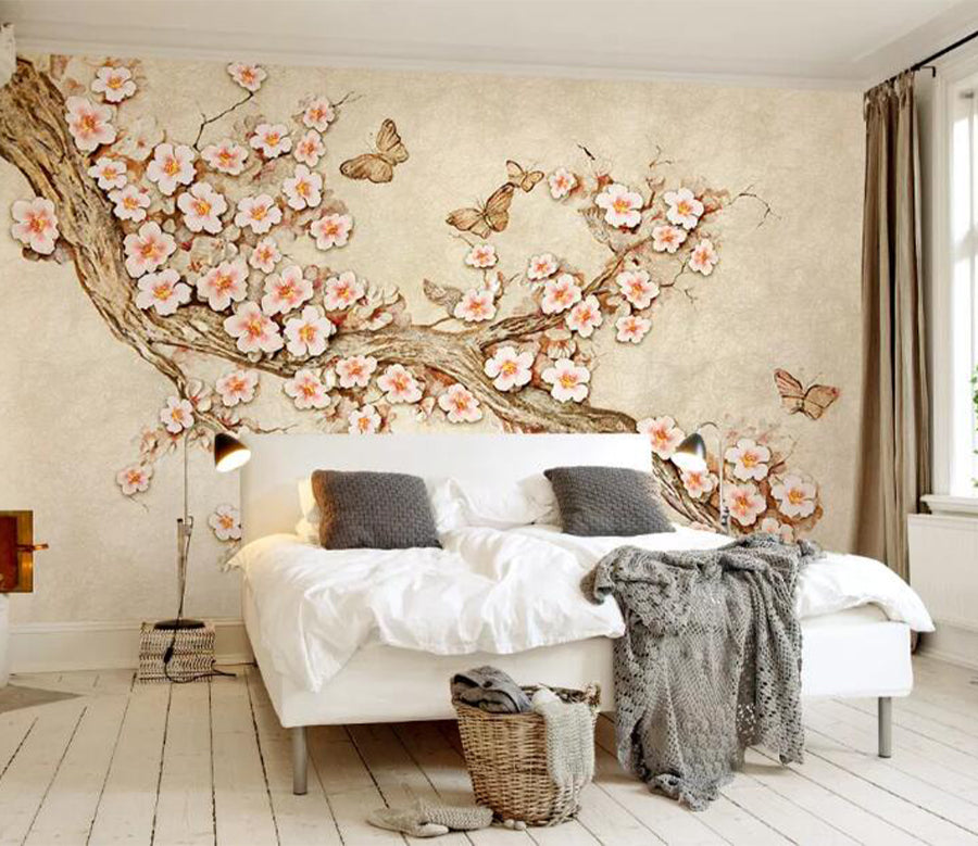 3D Peach Blossom WG697 Wall Murals