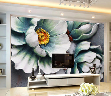 3D Green Lotus WC641 Wall Murals