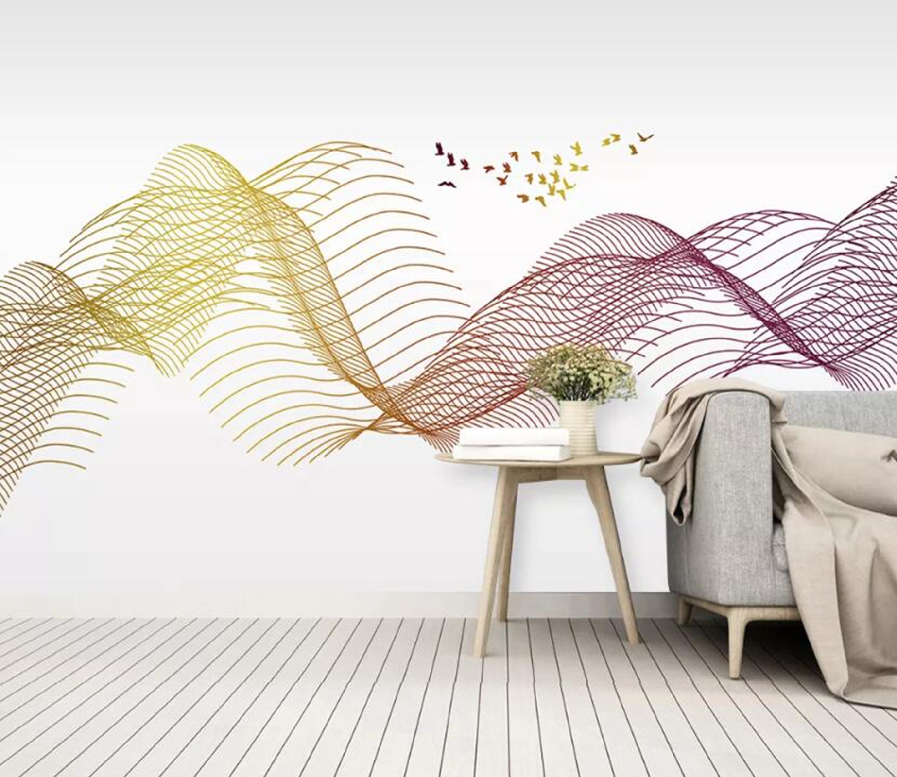 3D Color Wave WC53 Wall Murals Wallpaper AJ Wallpaper 2 