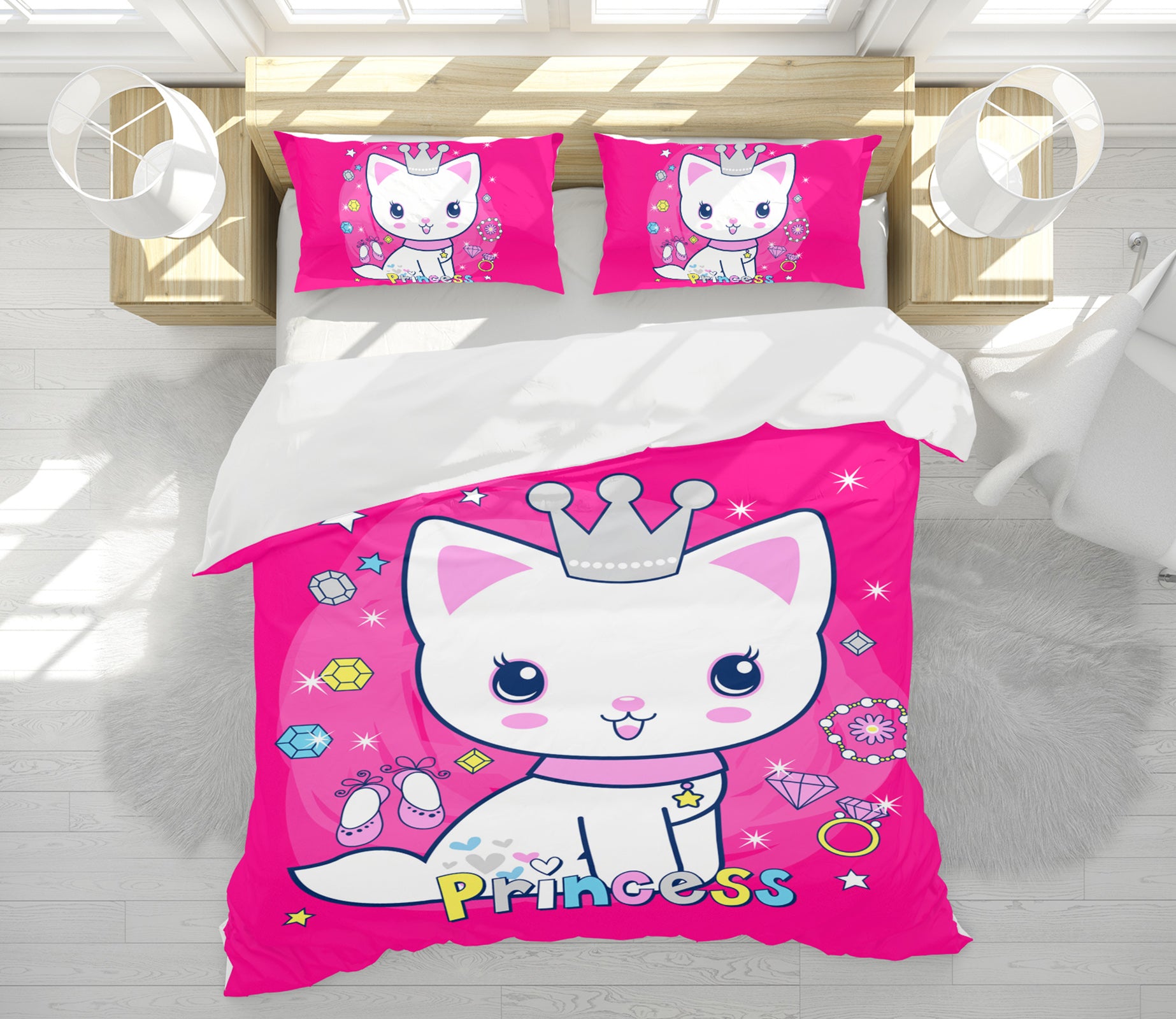 3D Cat 63212 Bed Pillowcases Quilt