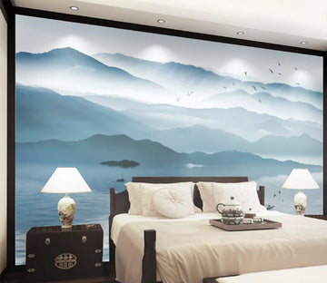 3D Mountain Rriver WC910 Wall Murals