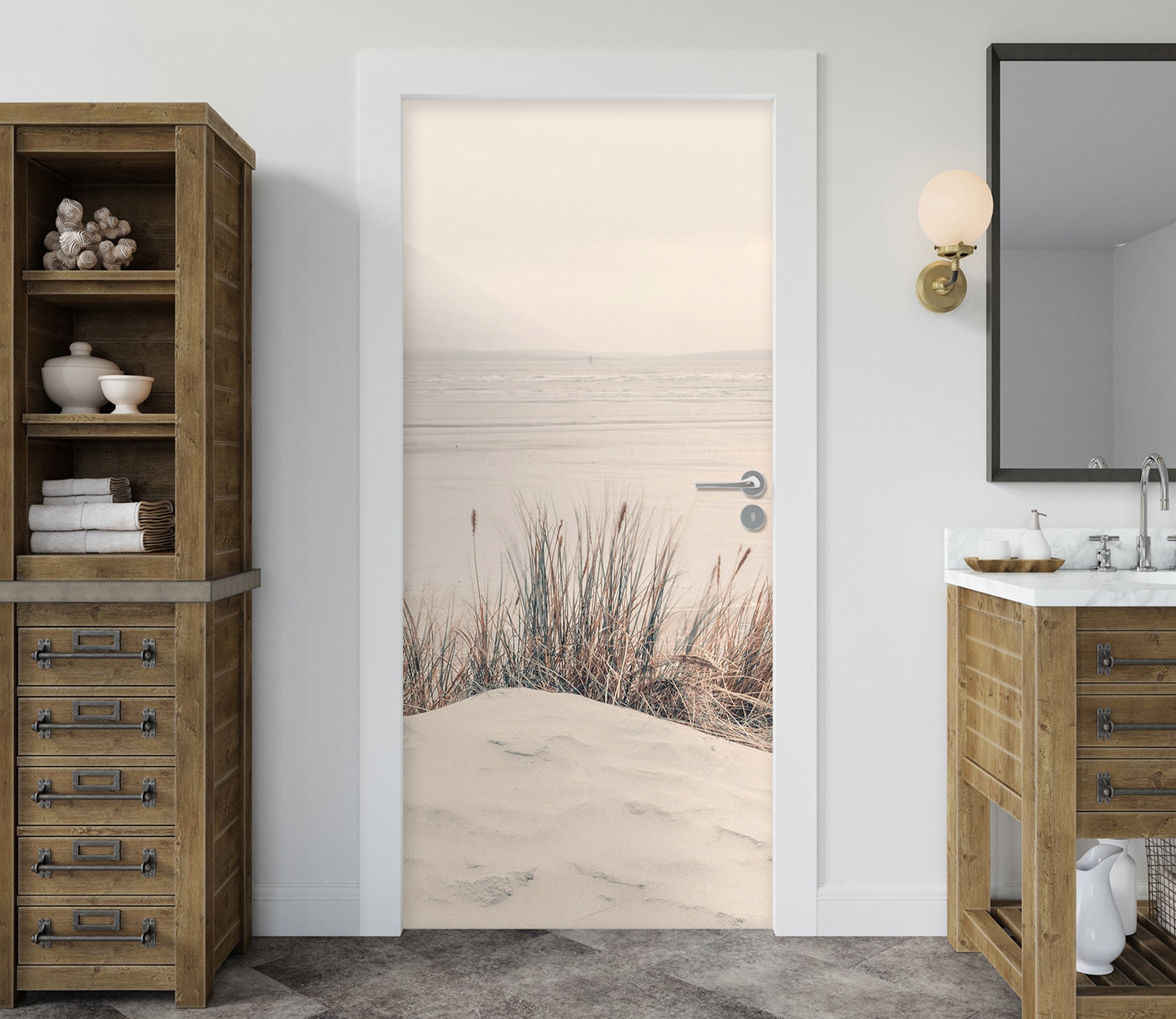 3D Beach Grass 10261 Assaf Frank Door Mural