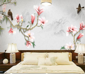 3D Lily Boat WC479 Wall Murals