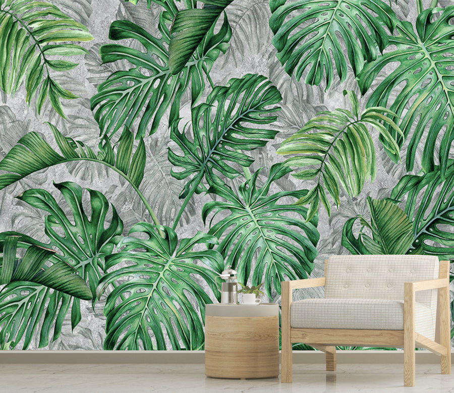 3D Big Leaf WG226 Wall Murals