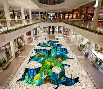 3D Sea Fish 588 Floor Mural  Wallpaper Murals Rug & Mat Print Epoxy waterproof bath floor