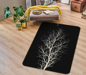 3D The White Tree 1022 Boris Draschoff Rug Non Slip Rug Mat