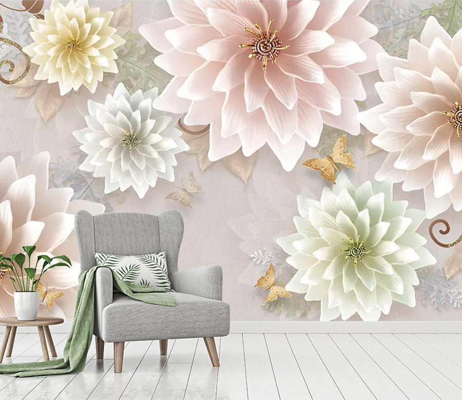 3D Color Flower WC483 Wall Murals