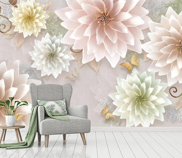 3D Color Flower WC483 Wall Murals