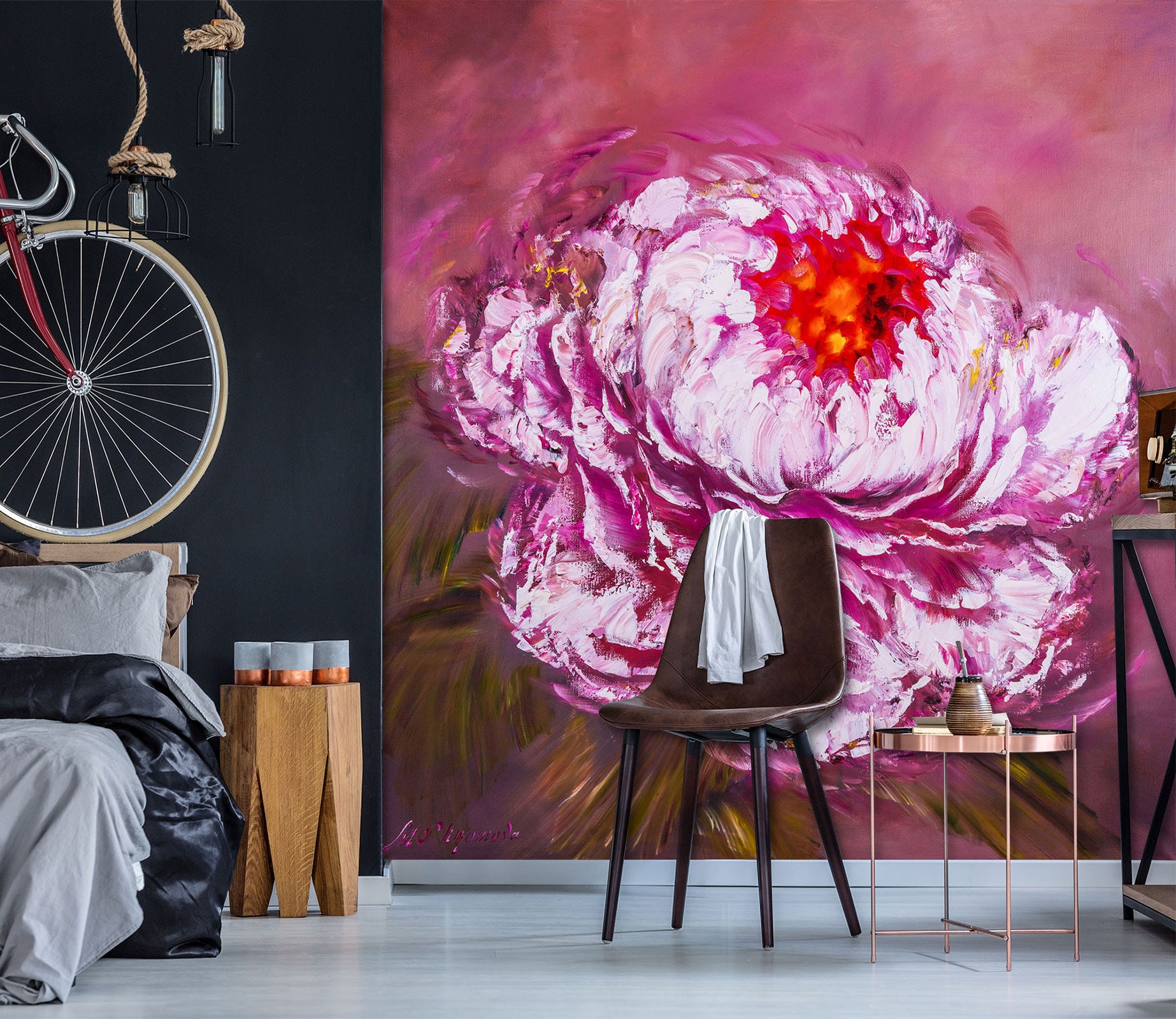 3D Pink Flower 161 Skromova Marina Wall Mural Wall Murals