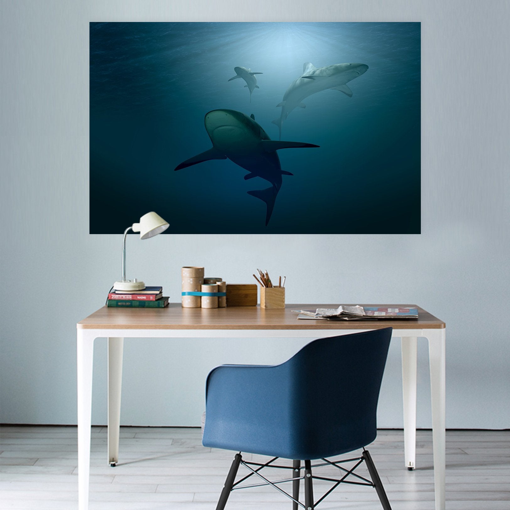 3D Dolphin 64 Animal Wall Stickers Wallpaper AJ Wallpaper 2 