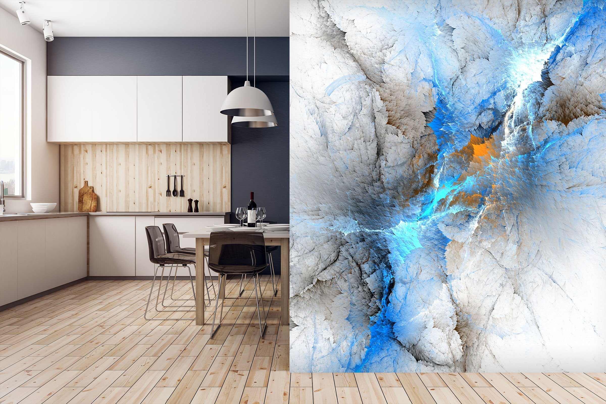 3D Abstract Texture Blue 141 Wall Murals Wallpaper AJ Wallpaper 2 